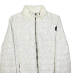 NAPAPIJRI Womens White Quilted Jacket S Polyester Lightweight Zip Front