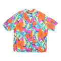 MAGGIE MCNAUGHTON Womens Orange & Pink Floral Shirt Short Sleeve Collared XL