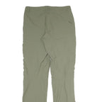 Womens Regular Fit Beige Polyester Blend Trousers W30 L31 Zip Closure Outdoor