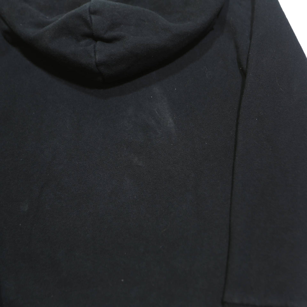 PUMA Girls Black Hoodie 7Y Cotton Blend Pullover Logo Sweatshirt