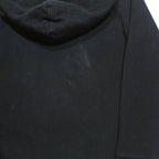 PUMA Girls Black Hoodie 7Y Cotton Blend Pullover Logo Sweatshirt