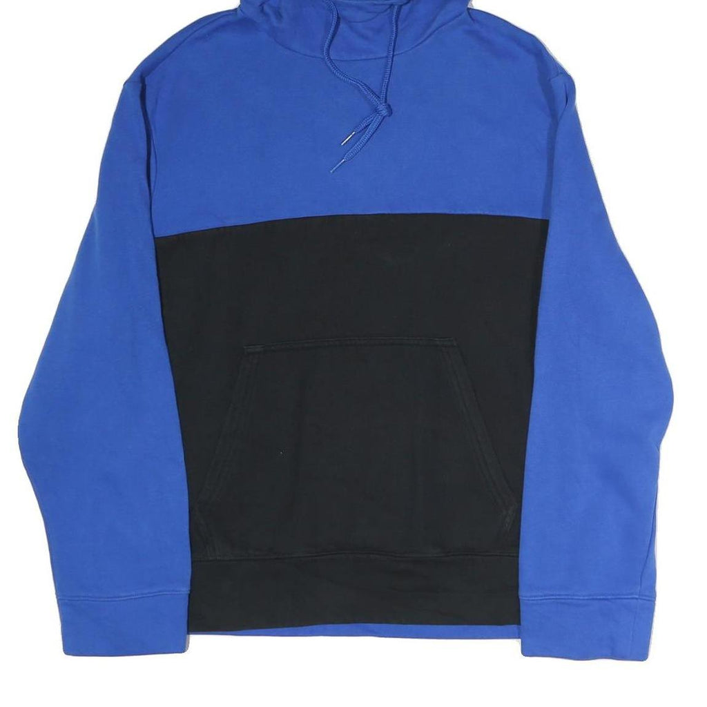 CALVIN KLEIN JEANS Mens Blue & Black Hoodie M Cotton Pullover Casual Wear