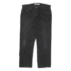 LEVI'S 505 Mens Jeans Black Regular Straight Denim Medium W38 L30 Classic Fit