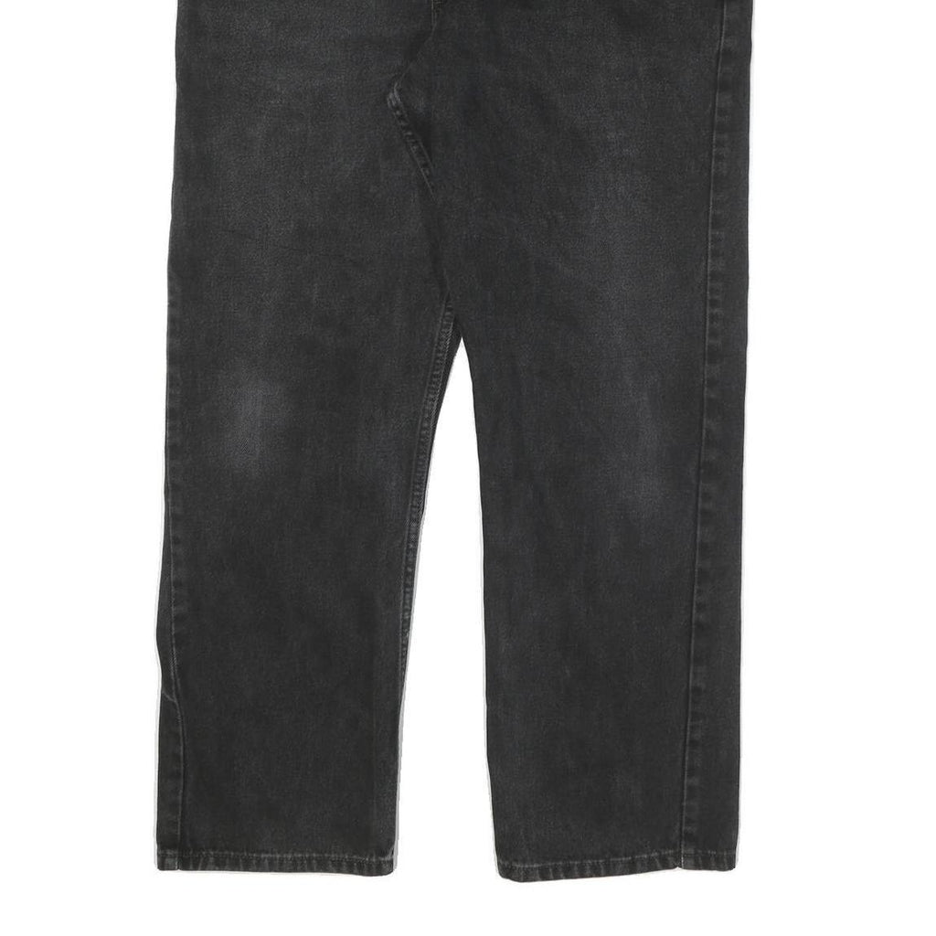LEVI'S 505 Mens Jeans Black Regular Straight Denim Medium W38 L30 Classic Fit