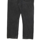 LEVI'S 505 Mens Jeans Black Regular Straight Denim Medium W38 L30 Classic Fit