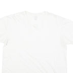 CALVIN KLEIN JEANS Mens White L Cotton Blend T-Shirt Short Sleeve Crew Neck