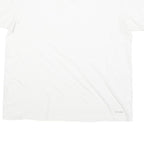 CALVIN KLEIN JEANS Mens White L Cotton Blend T-Shirt Short Sleeve Crew Neck