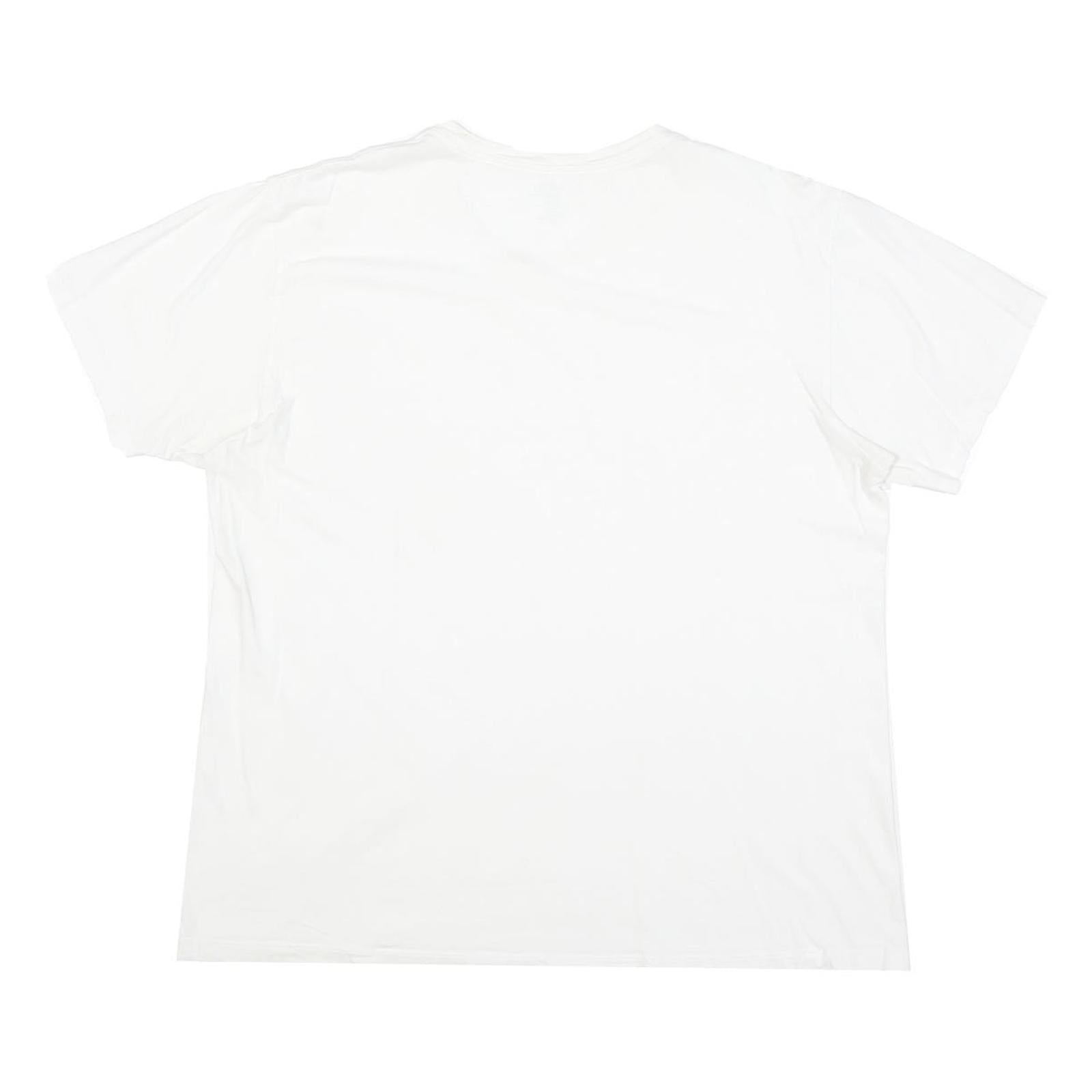 CALVIN KLEIN JEANS Mens White L Cotton Blend T-Shirt Short Sleeve Crew Neck