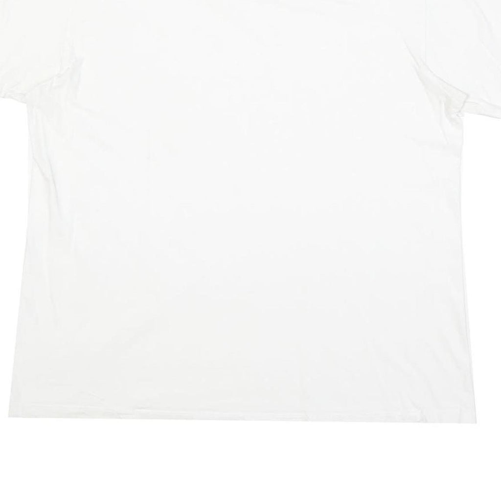 CALVIN KLEIN JEANS Mens White L Cotton Blend T-Shirt Short Sleeve Crew Neck