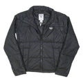 ADIDAS ORIGINALS Womens Black Puffer Jacket UK 8 Polyester Blend Zip Up Casual