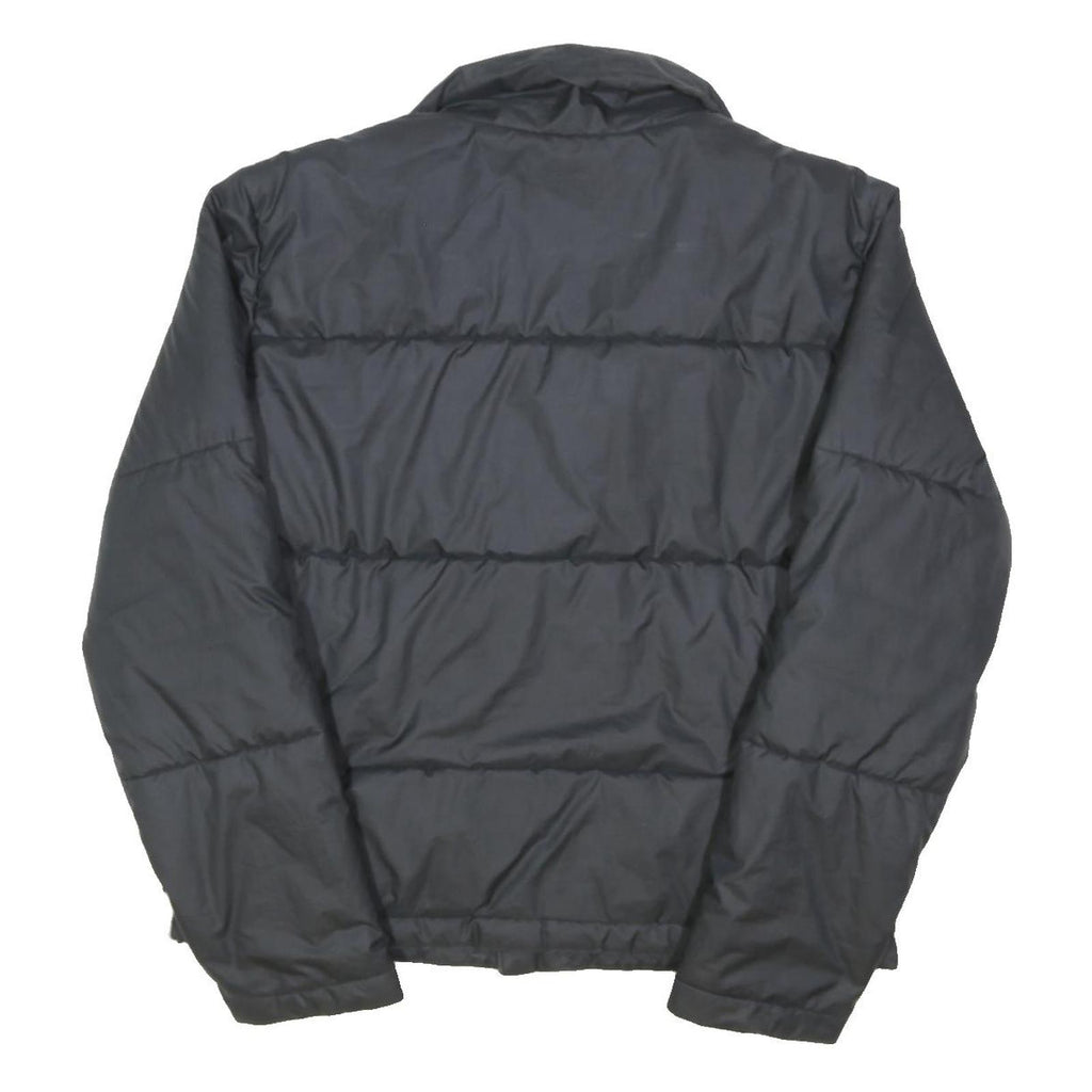 ADIDAS ORIGINALS Womens Black Puffer Jacket UK 8 Polyester Blend Zip Up Casual