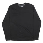 LEE Mens Black Long Sleeve Cotton Blend T-Shirt Crew Neck Classic Fit L