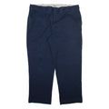 DICKIES 874 Workwear Mens Trousers Blue Regular Straight W42 L30