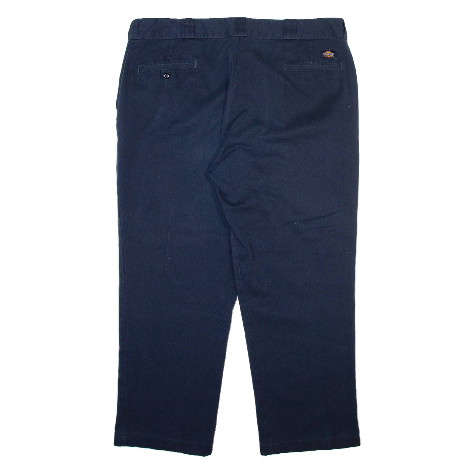 DICKIES 874 Workwear Mens Trousers Blue Regular Straight W42 L30
