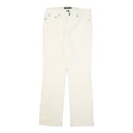 RALPH LAUREN POLO JEANS COMPANY Womens Cotton Blend White Regular Fit Straight