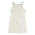 POLO RALPH LAUREN Womens White Cotton Blend Sleeveless Day Dress L Classic Fit
