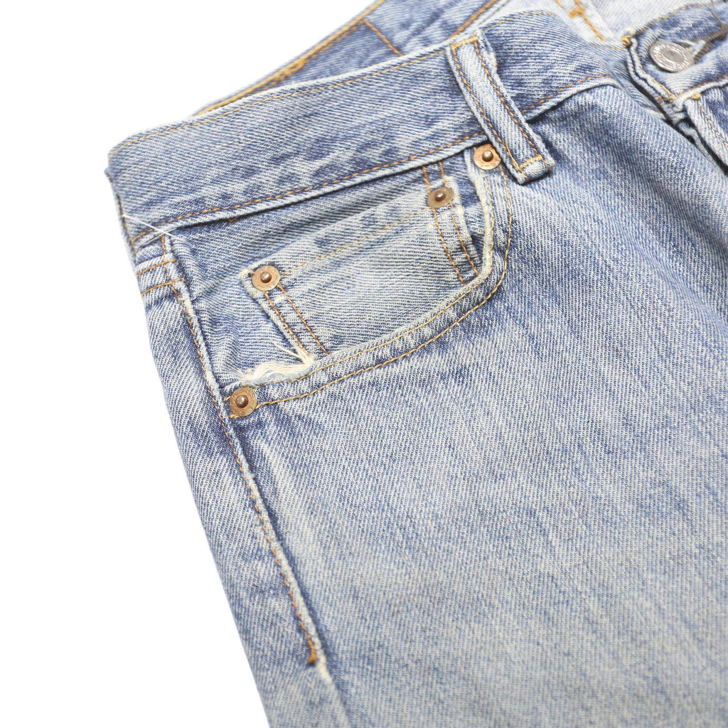 LEVI'S 501 Mens Jeans Blue Regular Straight Denim Light W30 L30 Classic Button