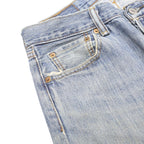LEVI'S 501 Mens Jeans Blue Regular Straight Denim Light W30 L30 Classic Button