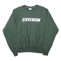 CHAMPION REVERSE WEAVE Mens Green Crew Neck M Stevenson Printed Sweatshirt