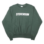CHAMPION REVERSE WEAVE Mens Green Crew Neck M Stevenson Printed Sweatshirt