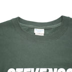 CHAMPION REVERSE WEAVE Mens Green Crew Neck M Stevenson Printed Sweatshirt