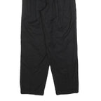 Womens Black Relaxed Zip Trousers W26 L28 Comfortable Casual Straight Leg