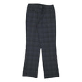 NIKE Womens Polyester Blend Black Regular Straight Trousers W28 L30 Zip Closure