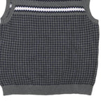 TOMMY HILFIGER Womens Grey Patterned Cotton Blend Sleeveless V-Neck Jumper XL