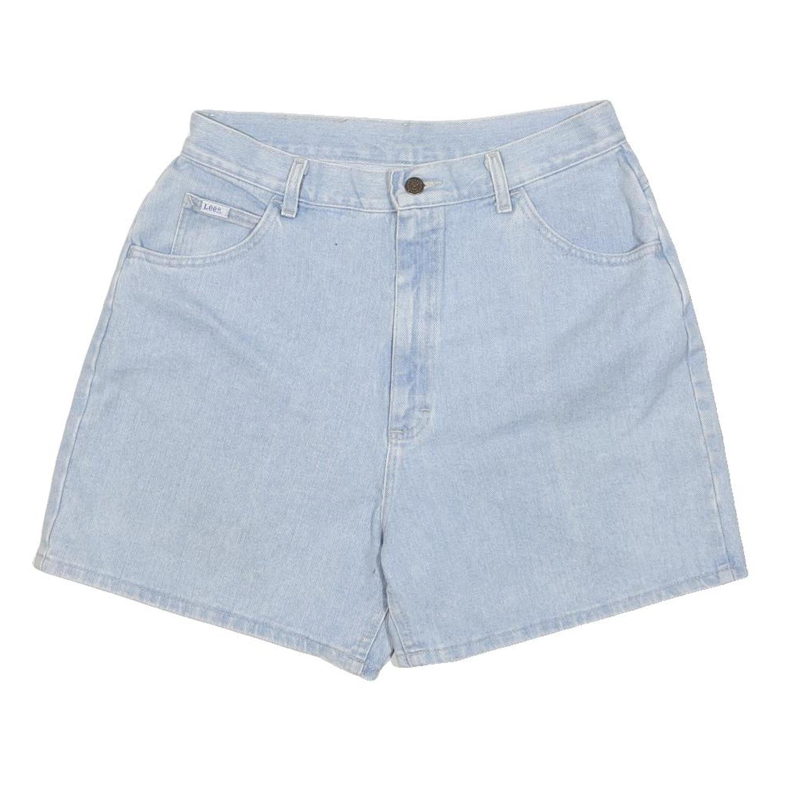 LEE Womens Denim Blue Casual Shorts L W36 Classic Cotton Fit
