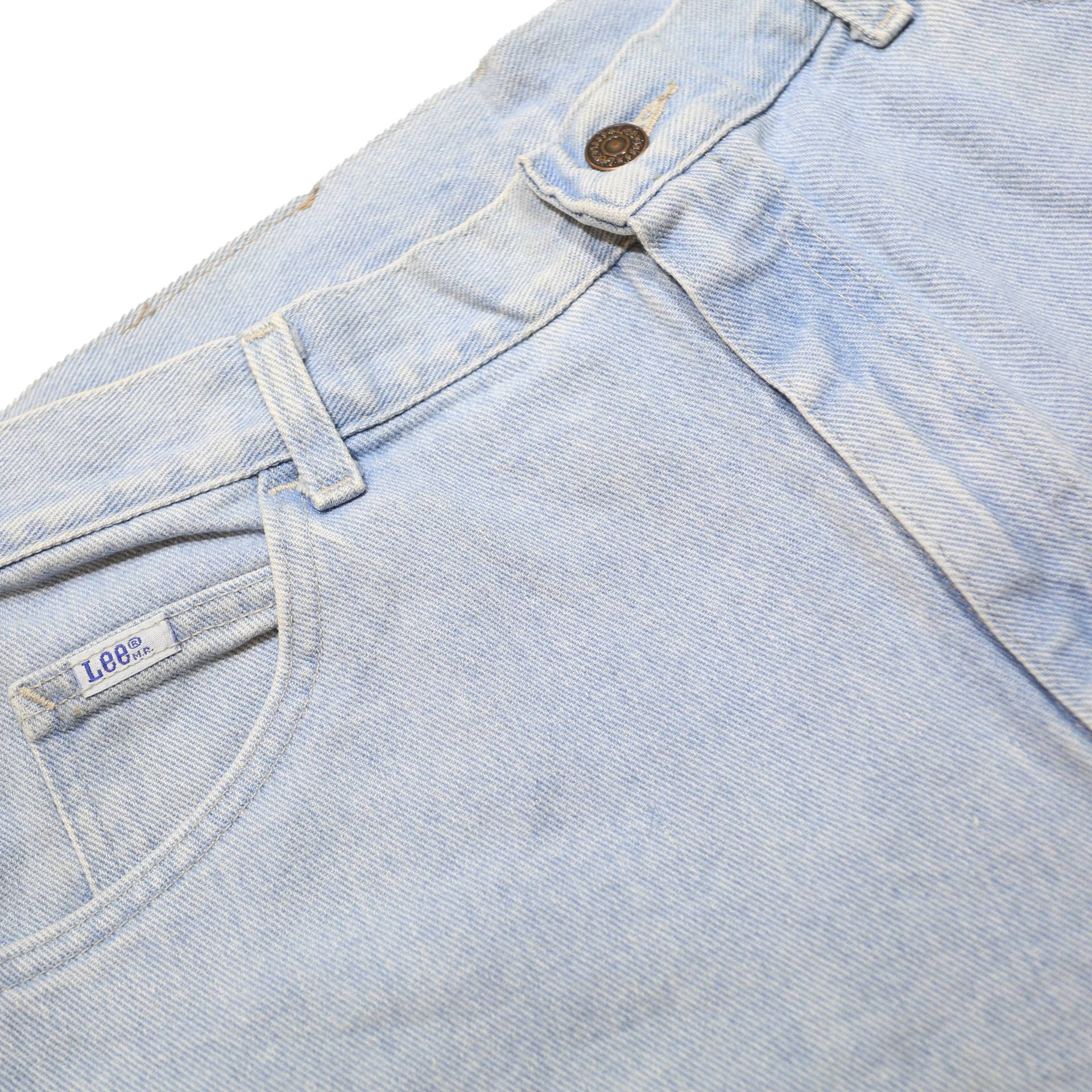 LEE Womens Denim Blue Casual Shorts L W36 Classic Cotton Fit