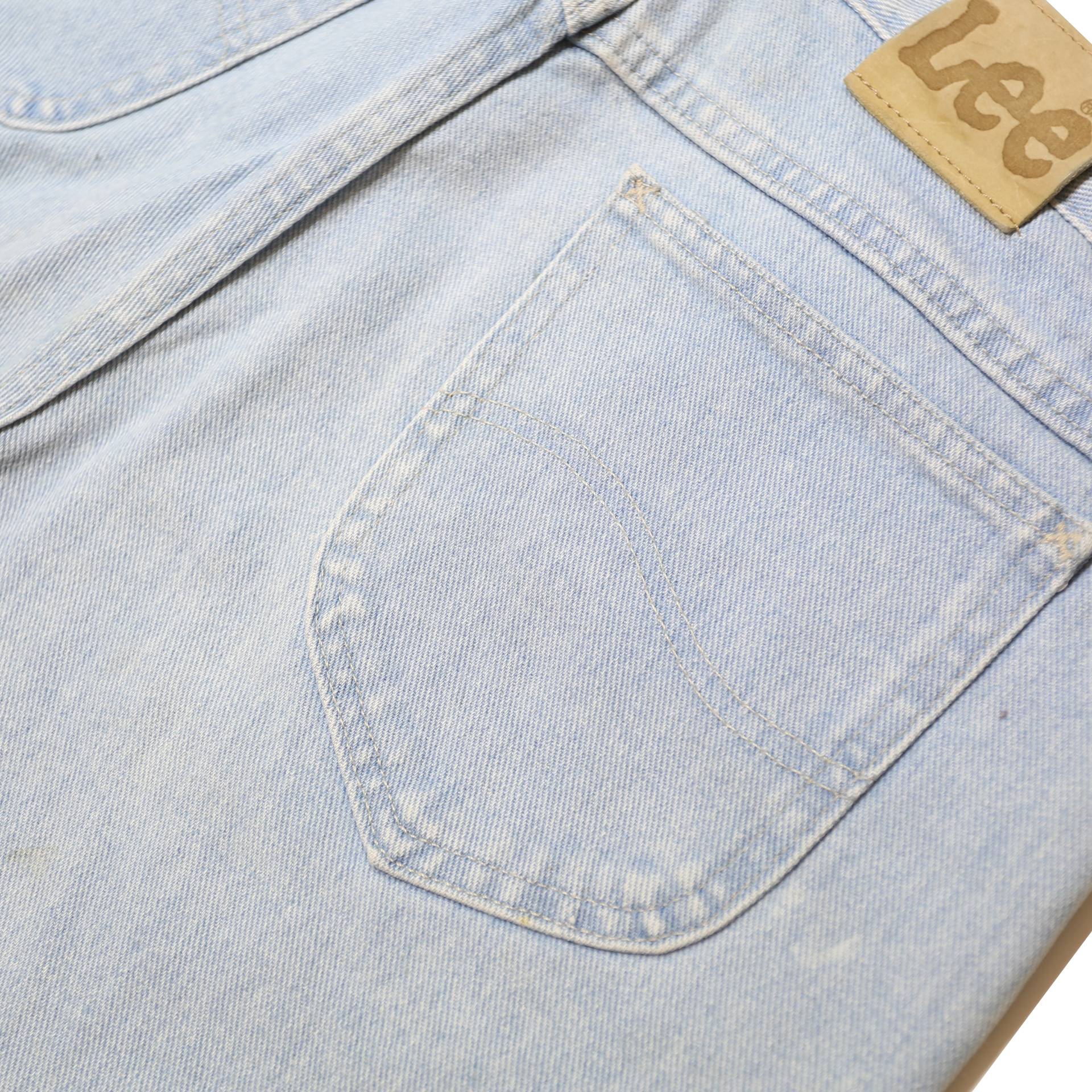 LEE Womens Denim Blue Casual Shorts L W36 Classic Cotton Fit