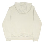 NIKE Mens Cream Hoodie L Cotton Blend Casual Sportswear Sweatshirt