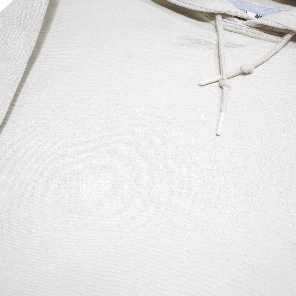 NIKE Mens Cream Hoodie L Cotton Blend Casual Sportswear Sweatshirt