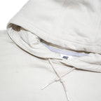 NIKE Mens Cream Hoodie L Cotton Blend Casual Sportswear Sweatshirt