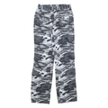 NODAM Womens Regular Fit Grey Camouflage Cotton Blend Zip Trousers W28 L32