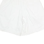 Womens White Casual Cotton Blend Shorts L W32 Relaxed Fit Summer Wear
