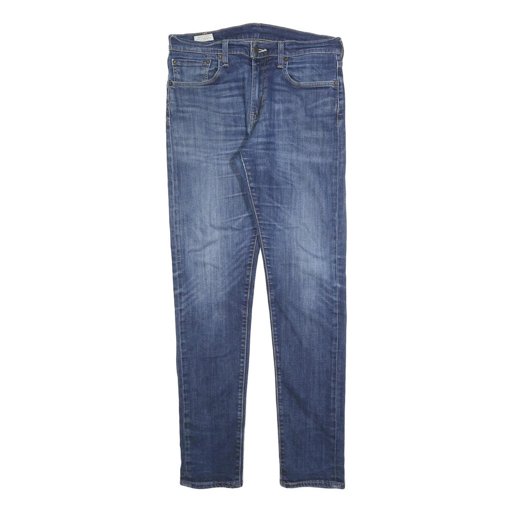 LEVI'S 512 BIG E Mens Slim Blue Denim Medium W32 L34 Slim Fit Zip Jeans