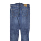 LEVI'S 512 BIG E Mens Slim Blue Denim Medium W32 L34 Slim Fit Zip Jeans