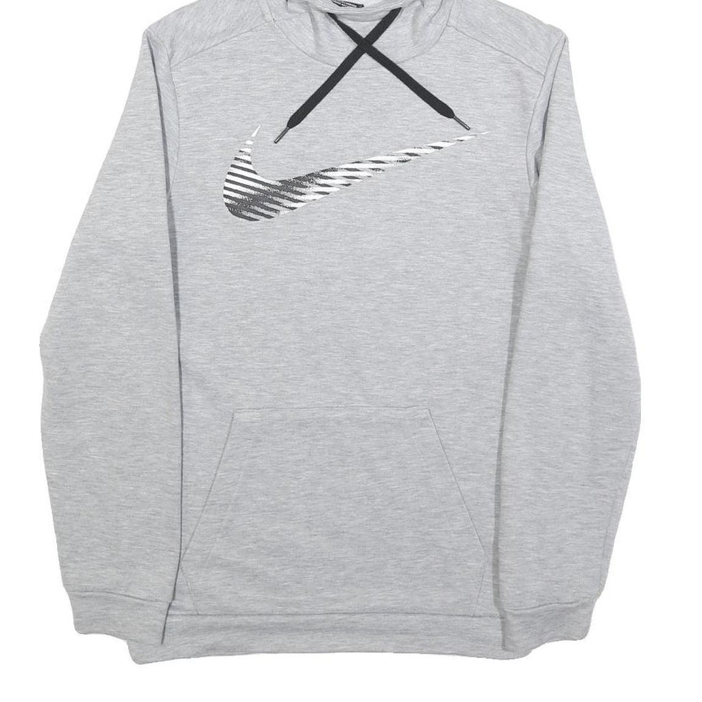 NIKE Mens Grey Hoodie XS Cotton Blend Pullover Lightweight Sports Sweatshirt