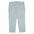 COTTON TRADERS Mens Slim Mint Green Trousers W34 L24 Straight Zip Closure Casual