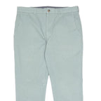 COTTON TRADERS Mens Slim Mint Green Trousers W34 L24 Straight Zip Closure Casual