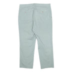 COTTON TRADERS Mens Slim Mint Green Trousers W34 L24 Straight Zip Closure Casual