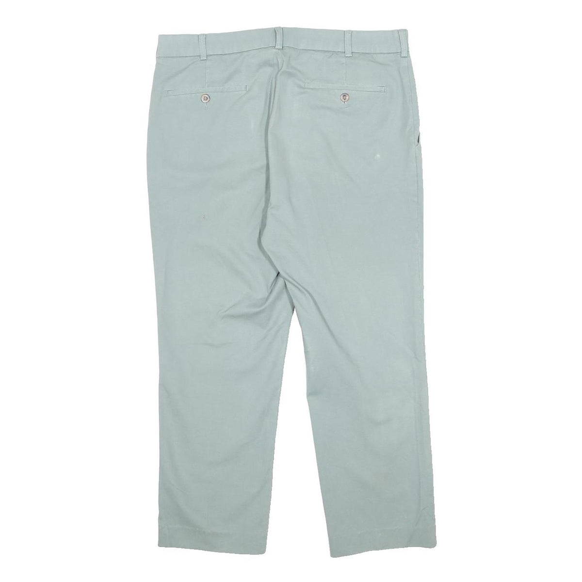 COTTON TRADERS Mens Slim Mint Green Trousers W34 L24 Straight Zip Closure Casual