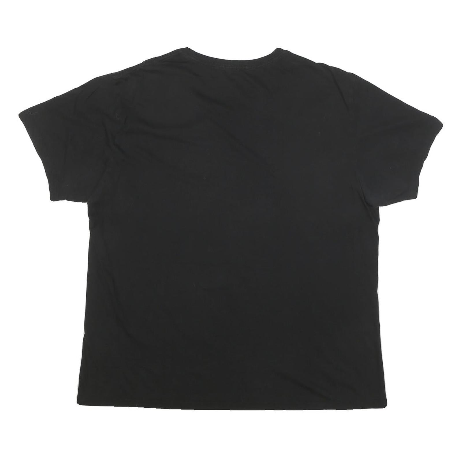 CALVIN KLEIN JEANS Mens Black T-Shirt XL Short Sleeve Crew Neck Plain Cotton