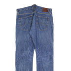 TOMMY HILFIGER Mens Jeans Blue Regular Straight Denim Medium W38 L34 Zip Cotton