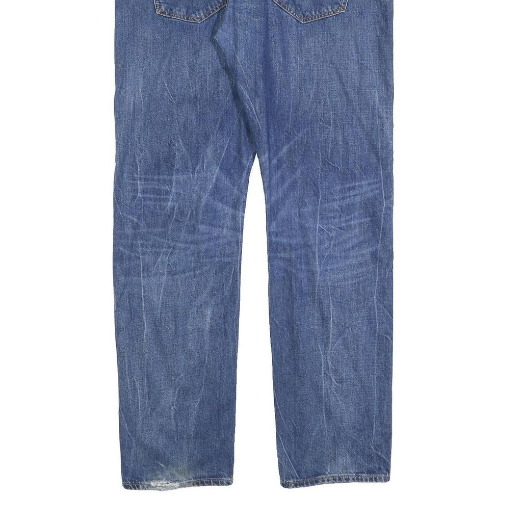 TOMMY HILFIGER Mens Jeans Blue Regular Straight Denim Medium W38 L34 Zip Cotton