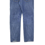 TOMMY HILFIGER Mens Jeans Blue Regular Straight Denim Medium W38 L34 Zip Cotton