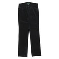LAUREN RALPH LAUREN Womens Black Cotton Blend Slim Straight Trousers W28 L28