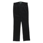 LAUREN RALPH LAUREN Womens Black Cotton Blend Slim Straight Trousers W28 L28