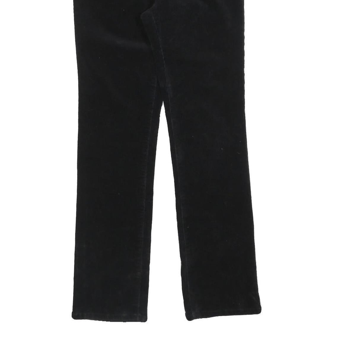 LAUREN RALPH LAUREN Womens Black Cotton Blend Slim Straight Trousers W28 L28